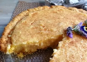 The Original Baked Milk Tart with Crust