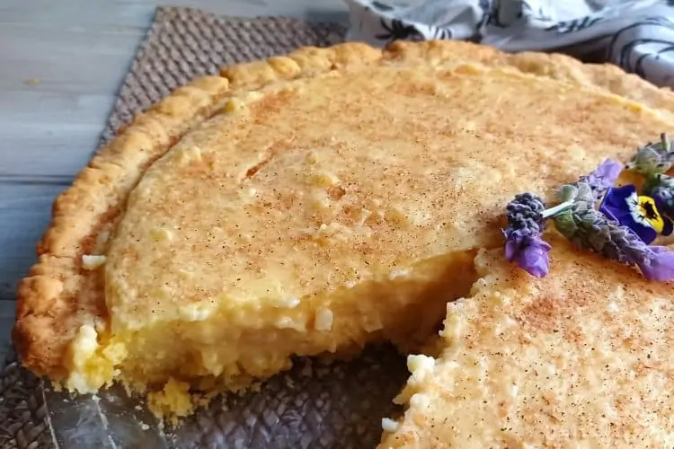 The Original Baked Milk Tart with Crust