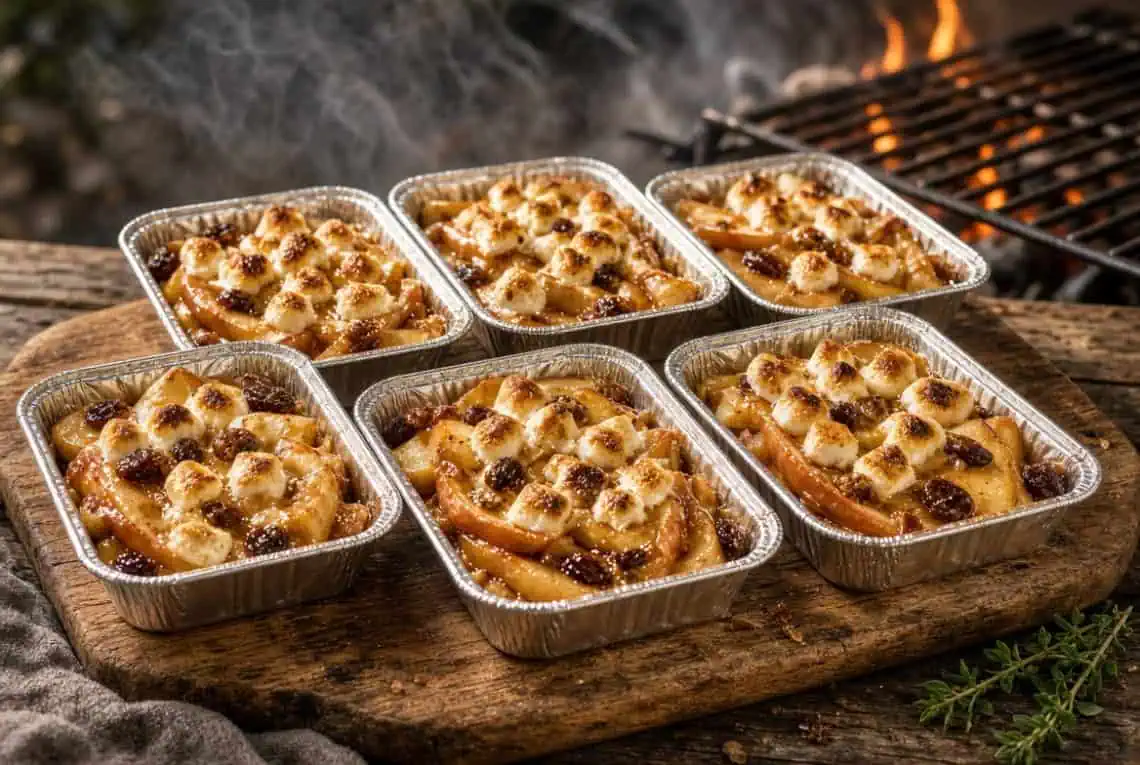 Apple raisin and marshmallow delight straight off the flames - Saffarazzi pple, raisin, and marshmallow delight straight off the flames.