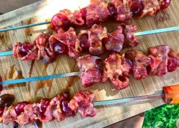 Cherry Bacon Sosatie Sticks, need we say more