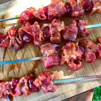 Cherry Bacon Sosatie Sticks, need we say more