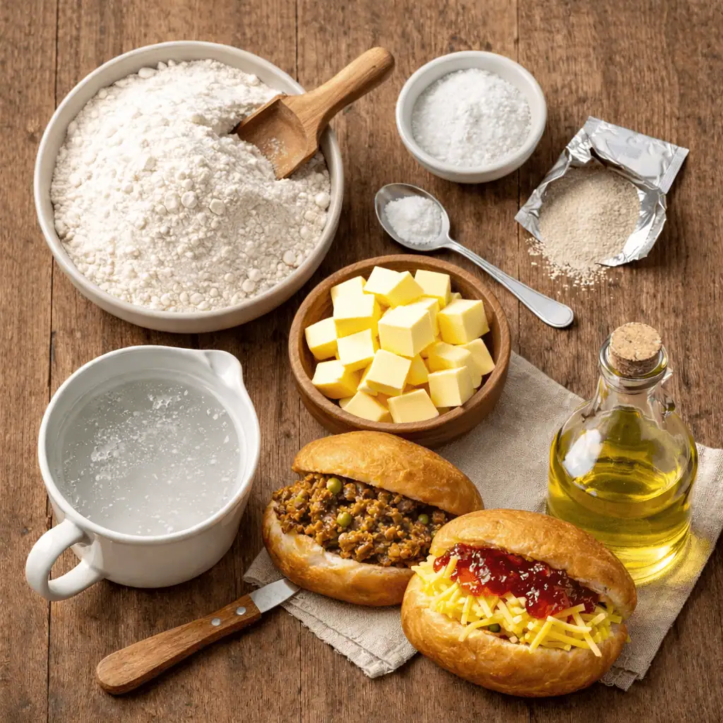 Ingredients for Fluffy Vetkoek as illustrated - Saffarazzi Ingredients for fluffy Vetkoek
