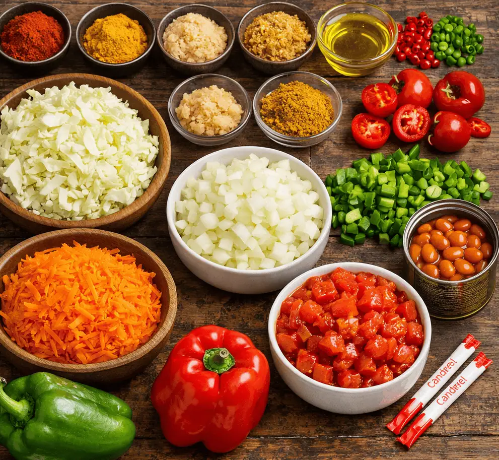 Traditional Spicy Chakalaka Ingredients for Delicious South African Cuisine - Saffarazzi Chakalaka with Attitude: Sweet, Spicy & Proudly Local