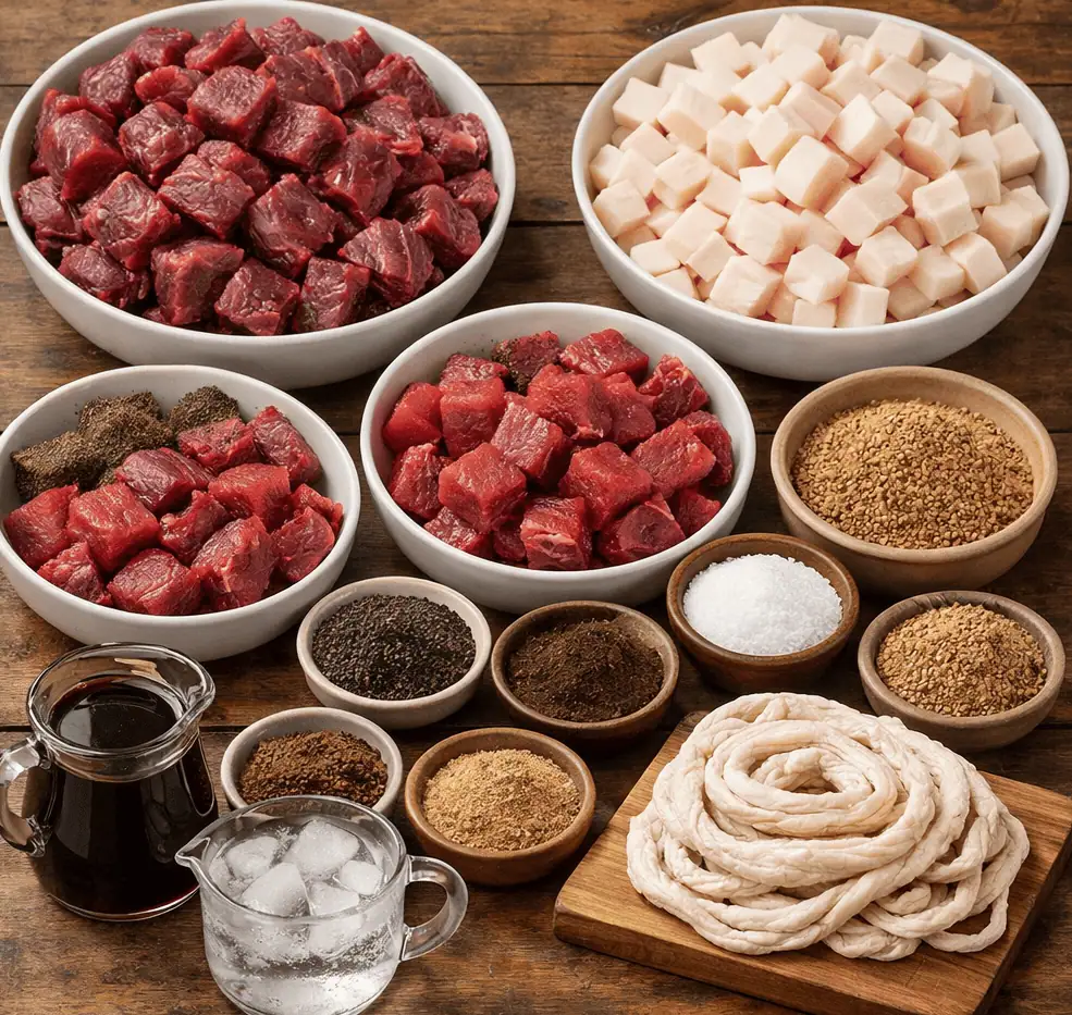 Ingredients for wors - Saffarazzi Homemade Venison Boerewors Recipe – Traditional South African Game Sausage