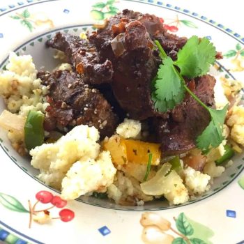 South African Putu Pap with Livers and Veg