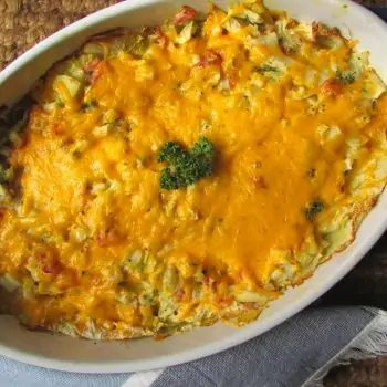 Creamy Bacon, Cheese and Cabbage Bake