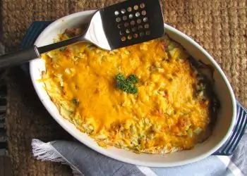 Creamy Bacon, Cheese and Cabbage Bake