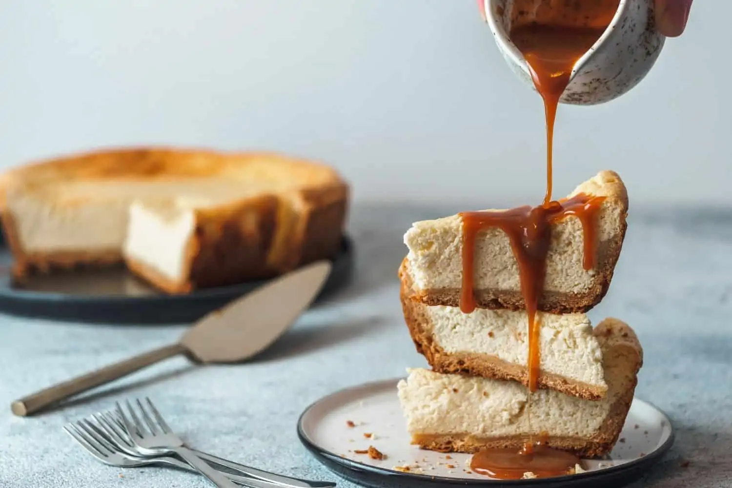 Fridge set Gravel Tart made with Layers of Caramel, Biscuit and Whipped Cream