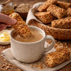 Crunchy Bran & Sunflower Seed Rusks - Saffarazzi Crunchy Bran & Sunflower Seed Rusks