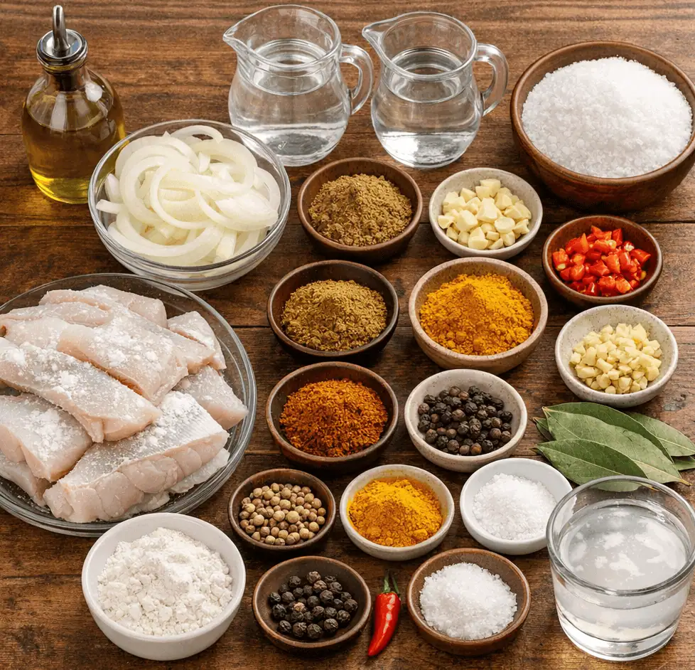 Ingredients-for-Cap-e-Malay-Pickled-Fish - Saffarazzi