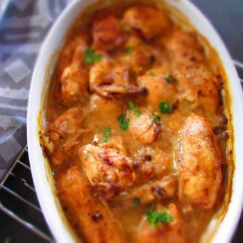 Spiced Chicken Baked in a Chutney and Mayo Sauce