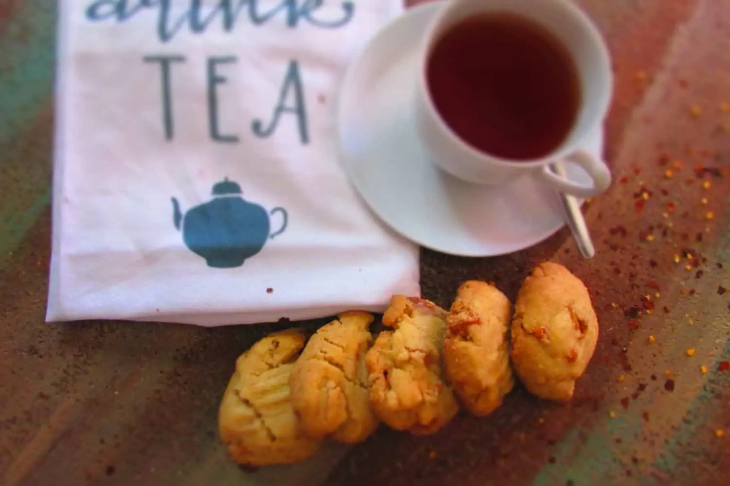 Sweet and Spicy Caramel Chilli Biscuits