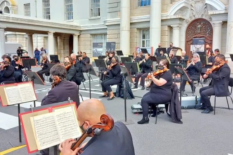 The Cape Town Philharmonic Orchestra performs live again for the first time since the pandemic