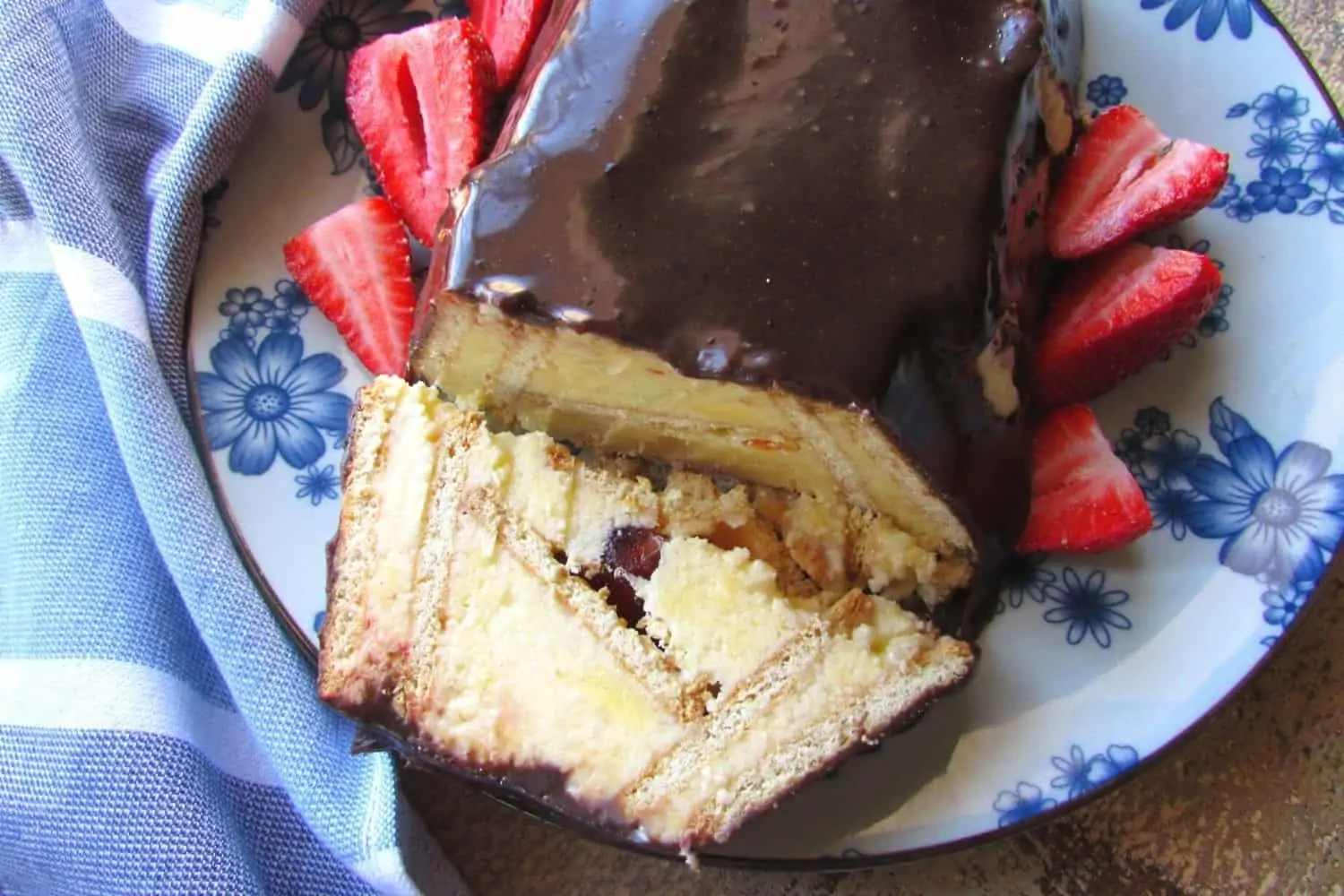 Triangle fridge cheesecake