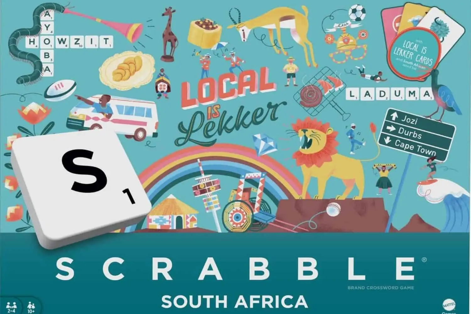 Howzit Scrabble, welcome to South Africa
