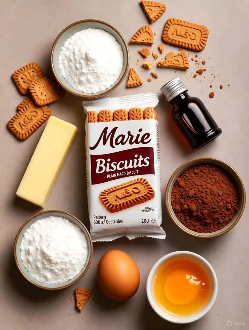 Marie Biscuit Fudge - Saffarazzi Ingredients