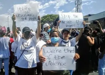 Mitchells Plain Residents Protest for Better Police Service