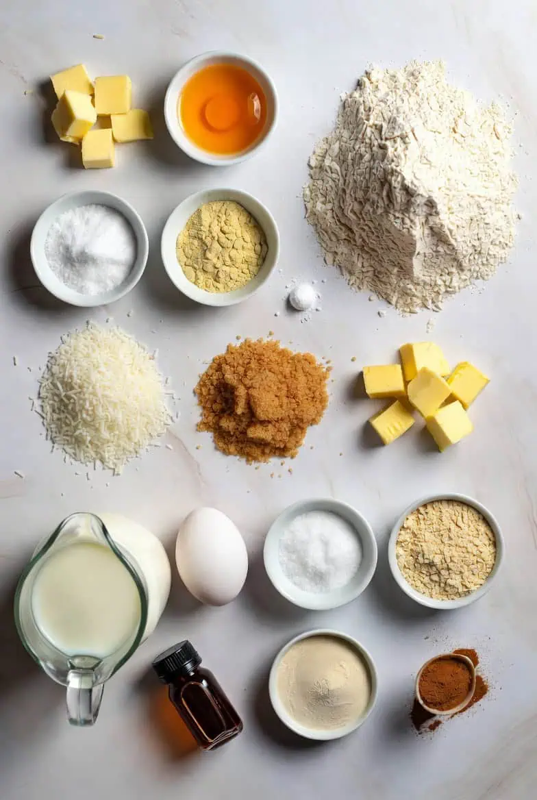 Golden Coconut Cream Milk Tart - Melktert - Saffarazzi Golden Coconut Cream Milk Tart - Melktert