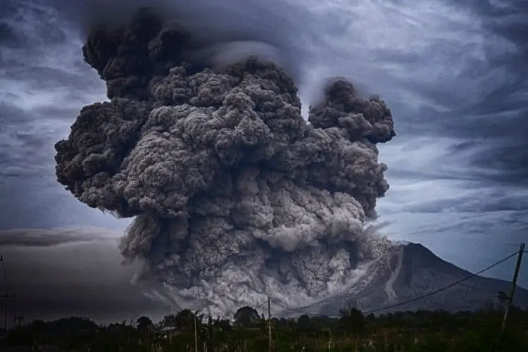A volcano in Indonesia erupted again leaving 15 dead
