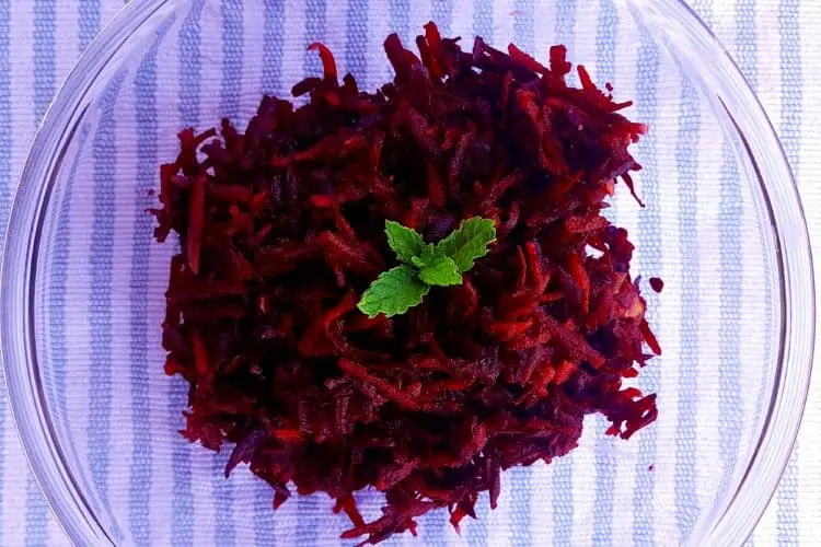 Beetroot, Apple and Garlic Coleslaw