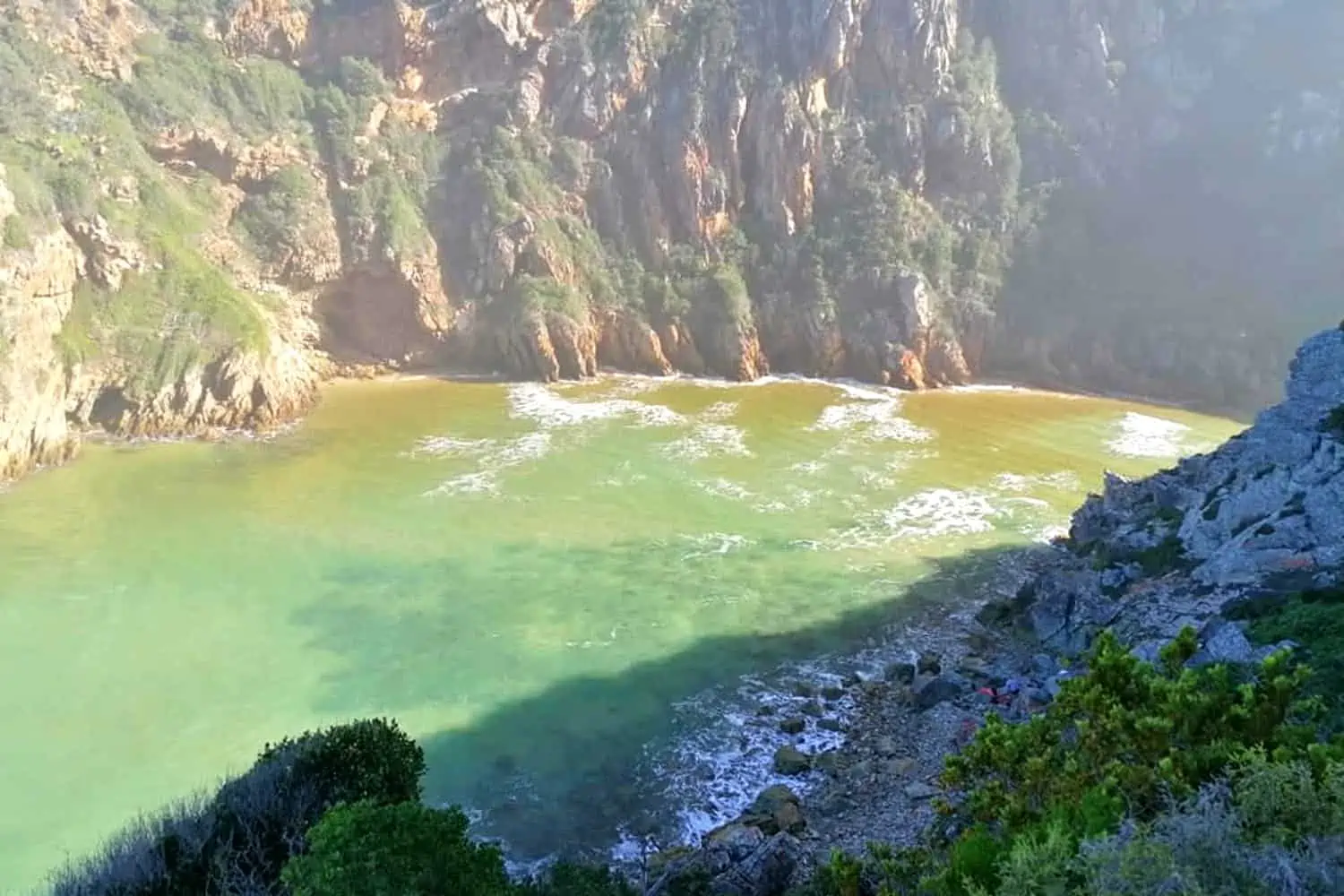 The Otter Trail Day Four: Bloukrans River at high neap tide