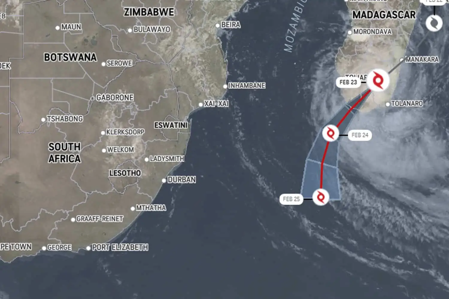 [WATCH]: Cyclone Emnati Makes Landfall in Madagascar
