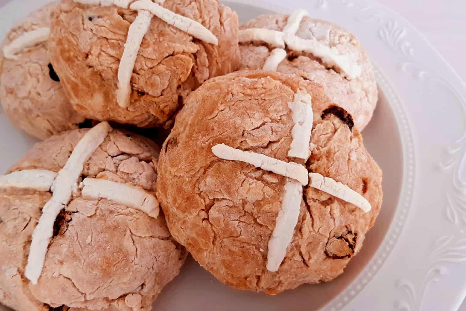 Gluten-free, Sugar-free Hot Cross Buns