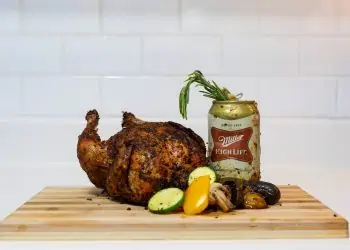 Succulent Chicken Beer Bird on the Braai