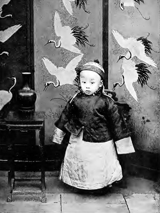 The final emperor of China, Puyi, age three.