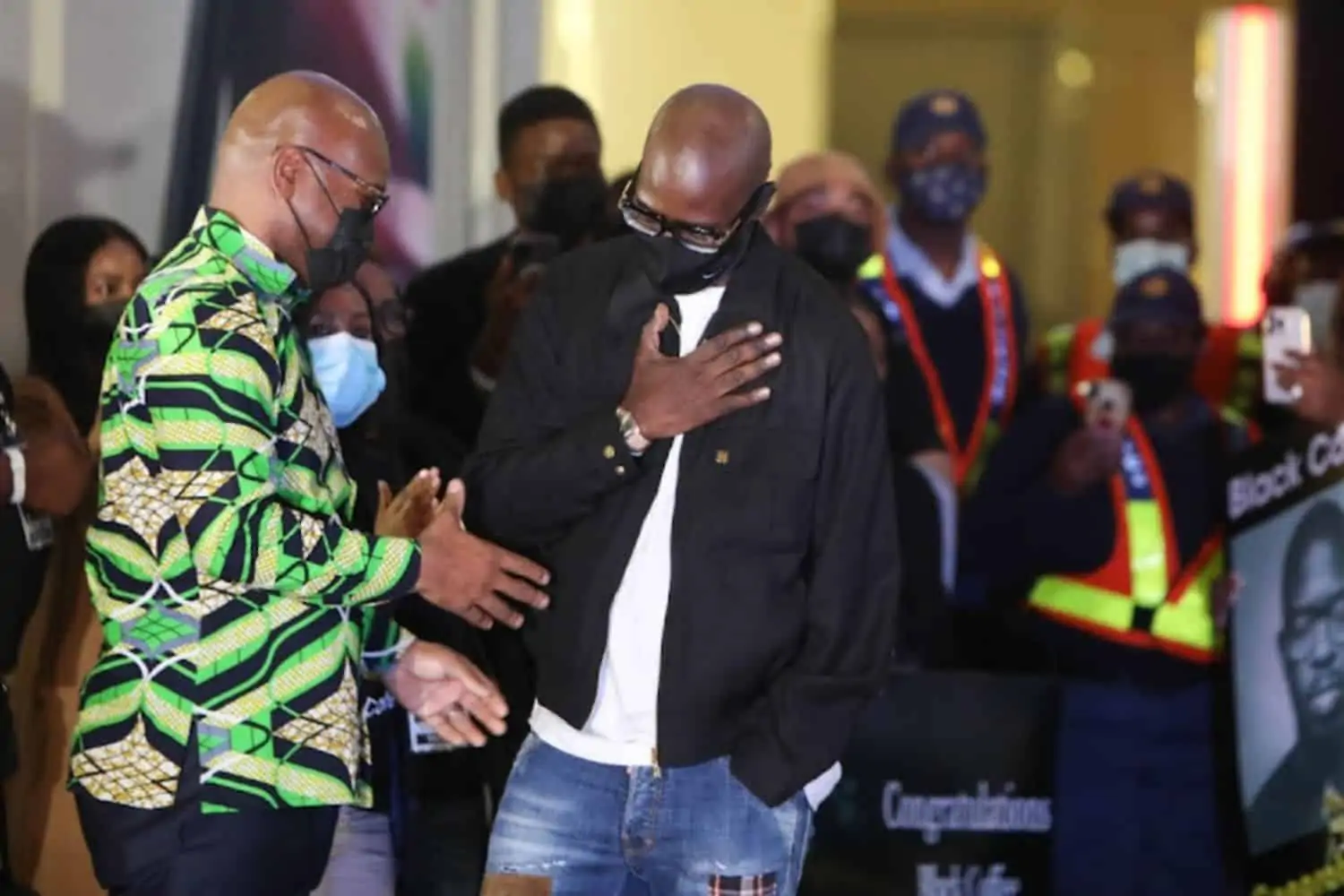 [WATCH] Black Coffee receives a warm South African welcome as he lands at OR Tambo