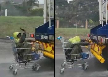 [WATCH]: Smiling Man Waves While Speeding Along the N1 in a Trolley