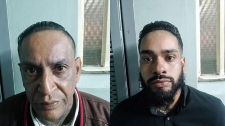 Directors of Durban based call centre Sub User, Ravenda Singh (on the left) and his son Andrew were arrested