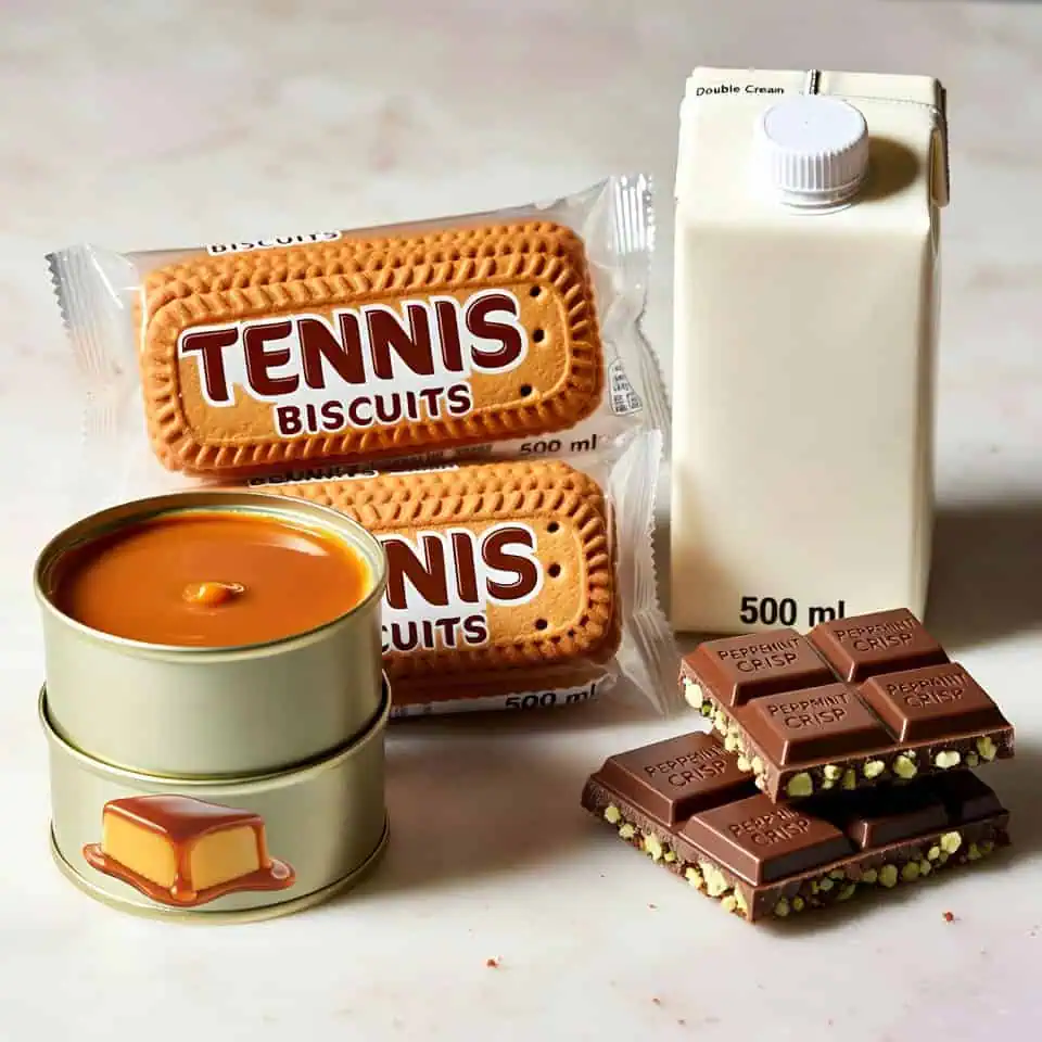 Ingredients for Peppermint crips tart - Saffarazzi