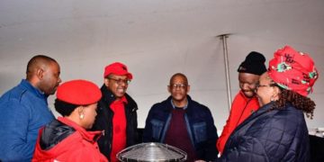 Ace Magashule attending EFF rally image