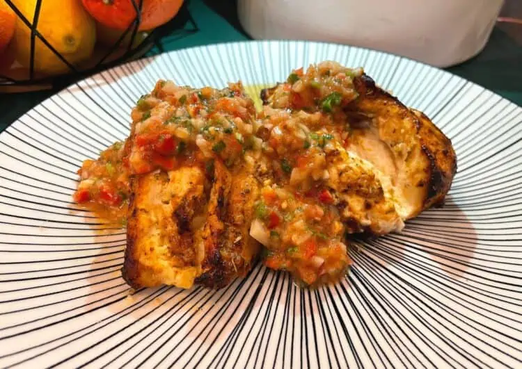Stuffed Chicken Breasts with a fresh Salsa Verde