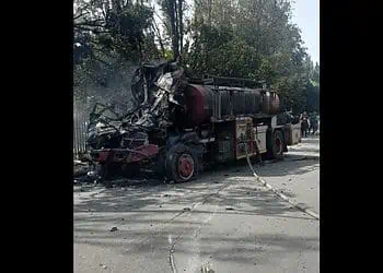 Tanker explosion in Boksburg.. Photo by NetCare 911.