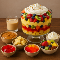 Fresh Fruit Trifel - Saffarazzi South African Version of Fesh Fruit Trifle