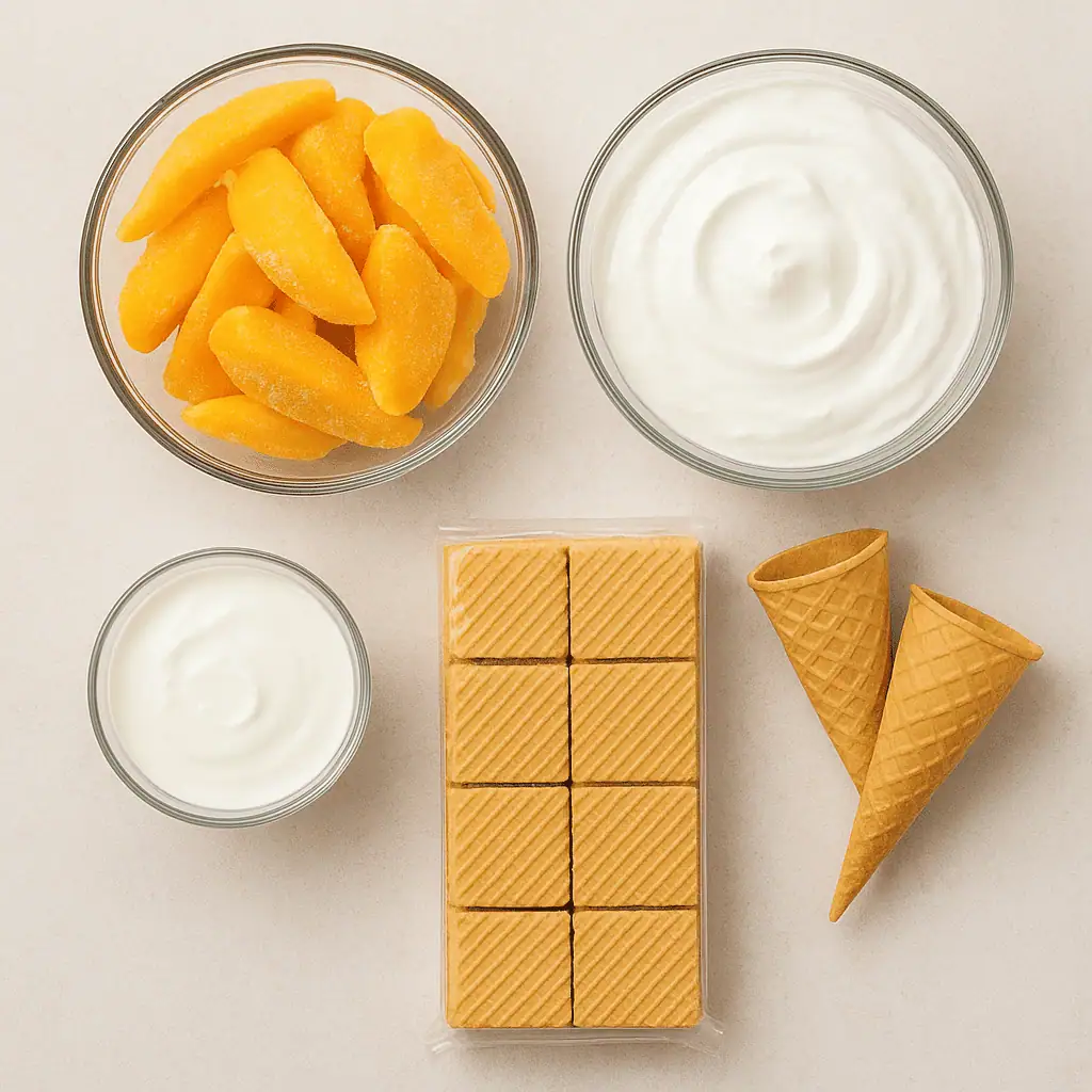 Healthy Ingredients for Mango Ice Cream - Saffarazzi Ingredients Mango Ice Cream
