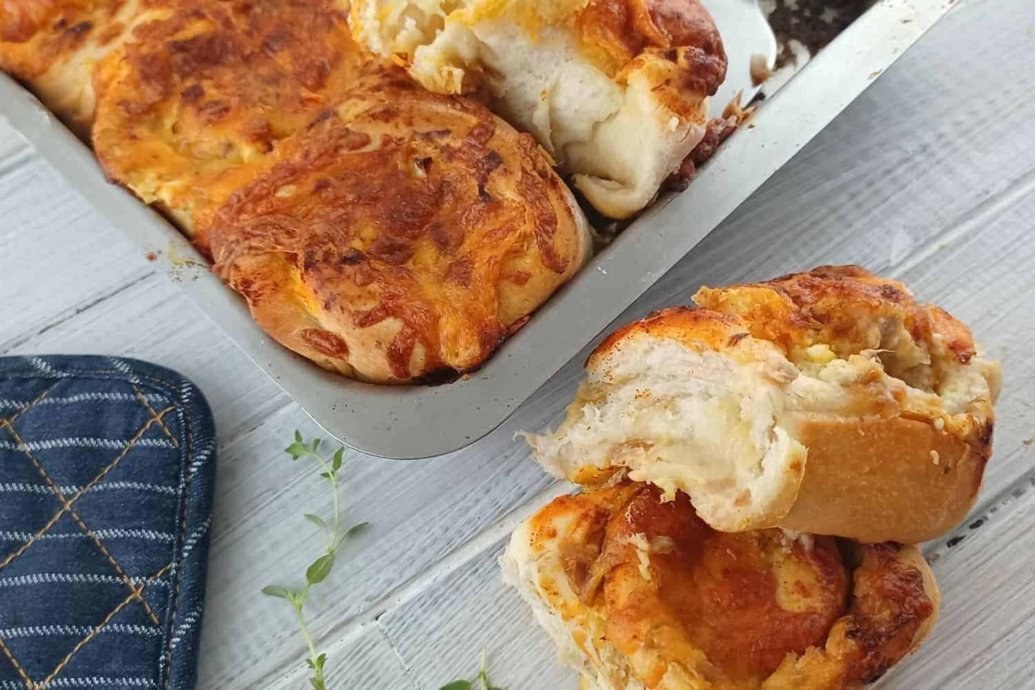 Fluffy Tuna Bread Rolls Recipe that you can bake in Oven or Air-Fryer