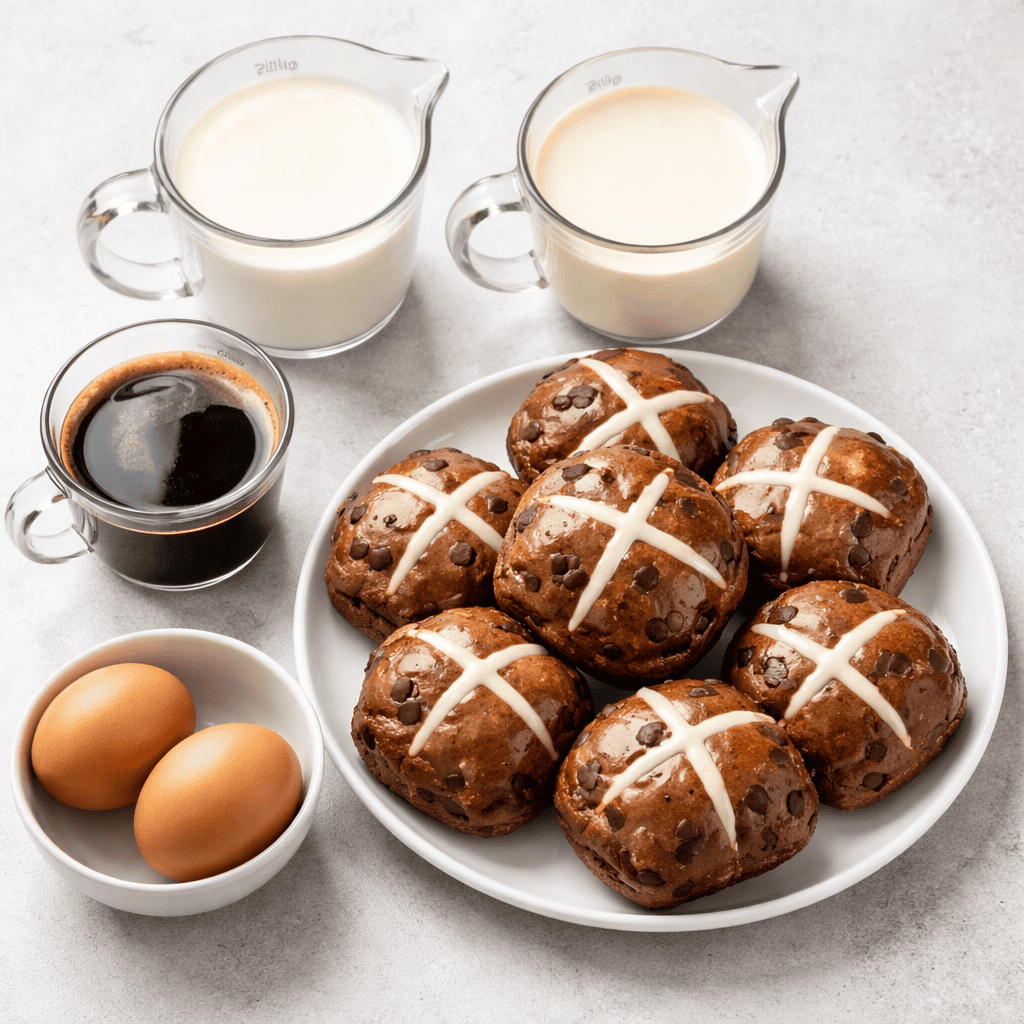 Ingredients Chocolate Hot Cross Buns