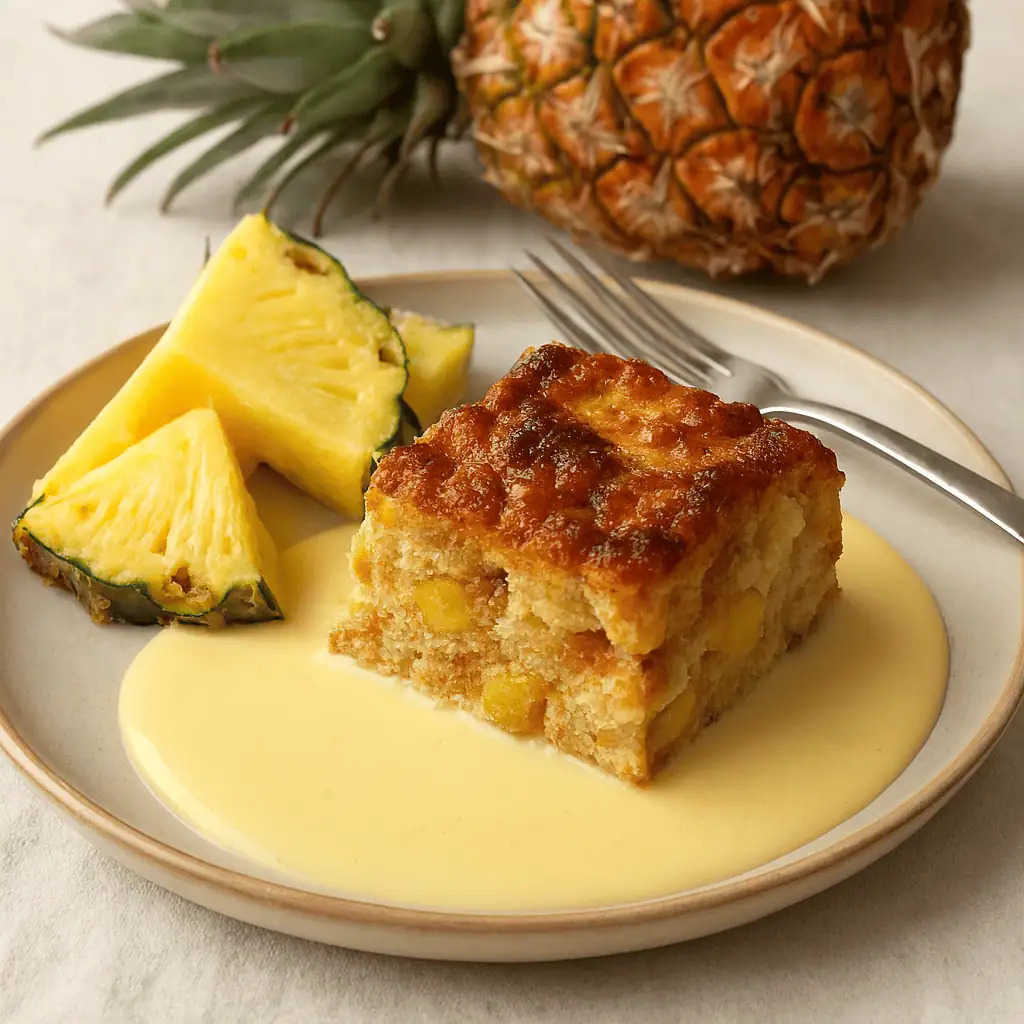 A Pinapple and Bread Pudding
