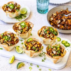 Mushroom Taco Cups
