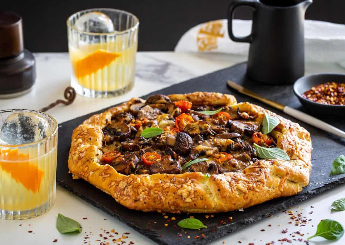 Mushroom & Cheese Galette