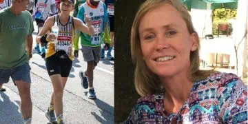 Moira Harding bib #33485, missing after completing the Comrades Marathon. Images via @Pigspotter on X.com