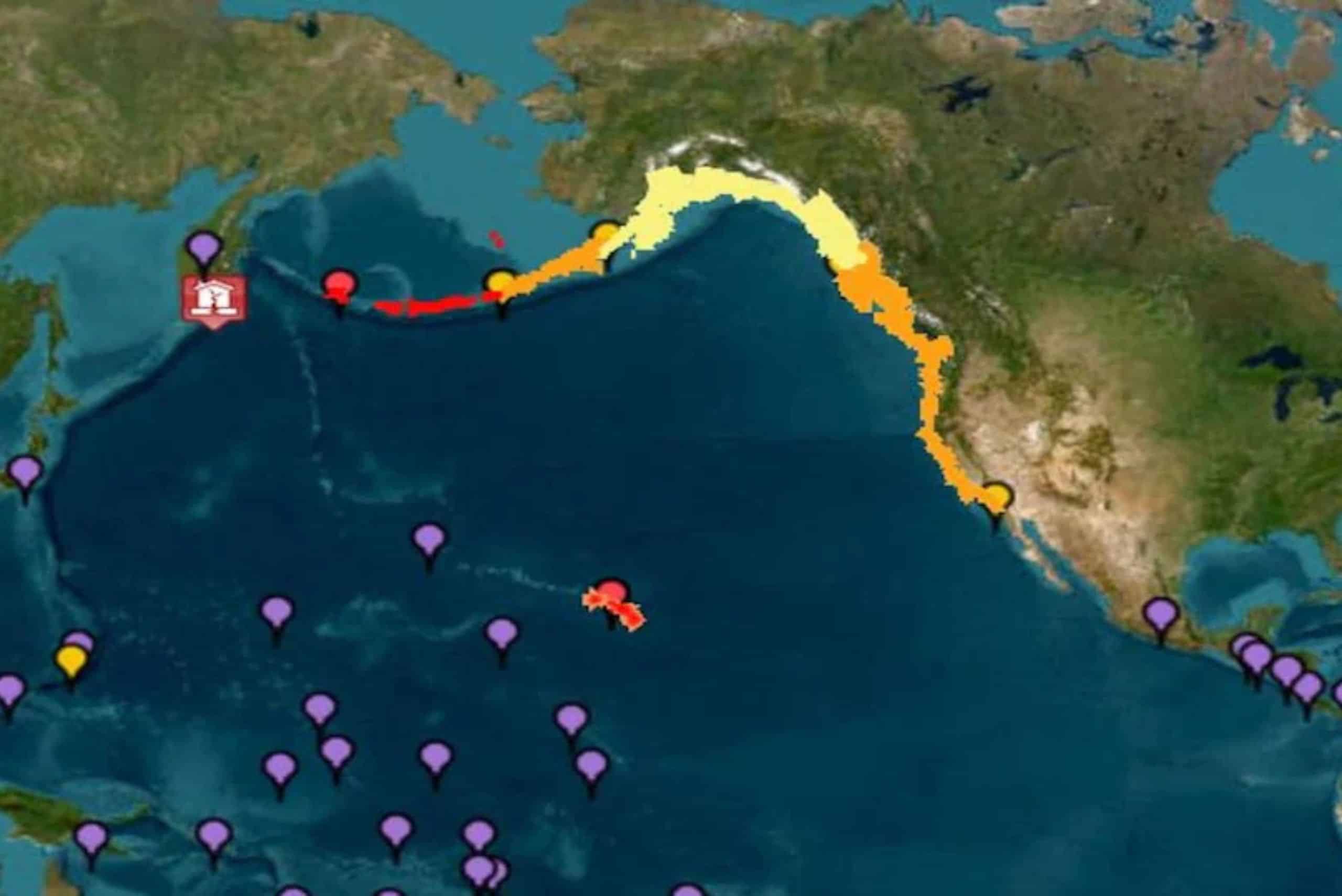 Pacific tsunami timing