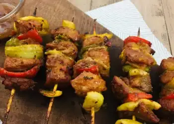 Marinated Curry Pork Kebabs