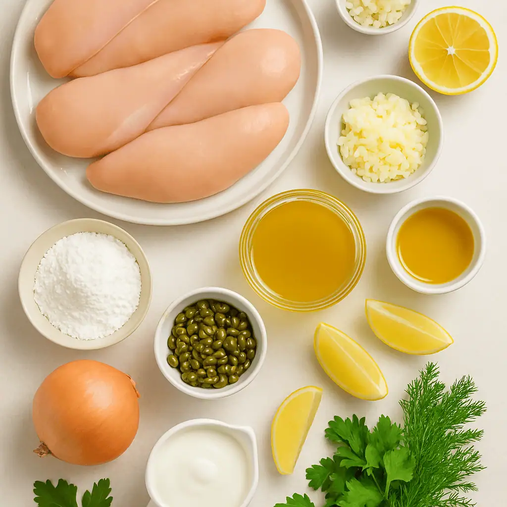 Zesty-One-Pot-Chicken-and-Capers-Skillet-