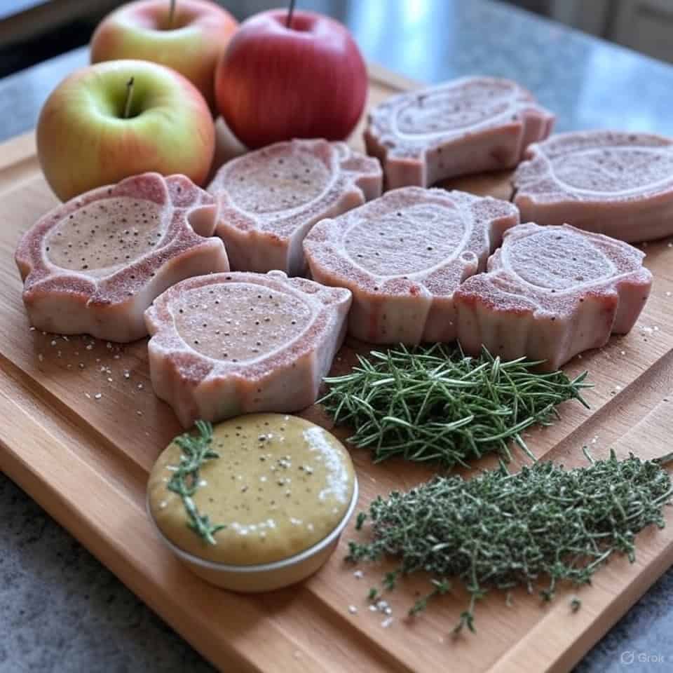 Tender Pork Chops with a Flavourful Apple