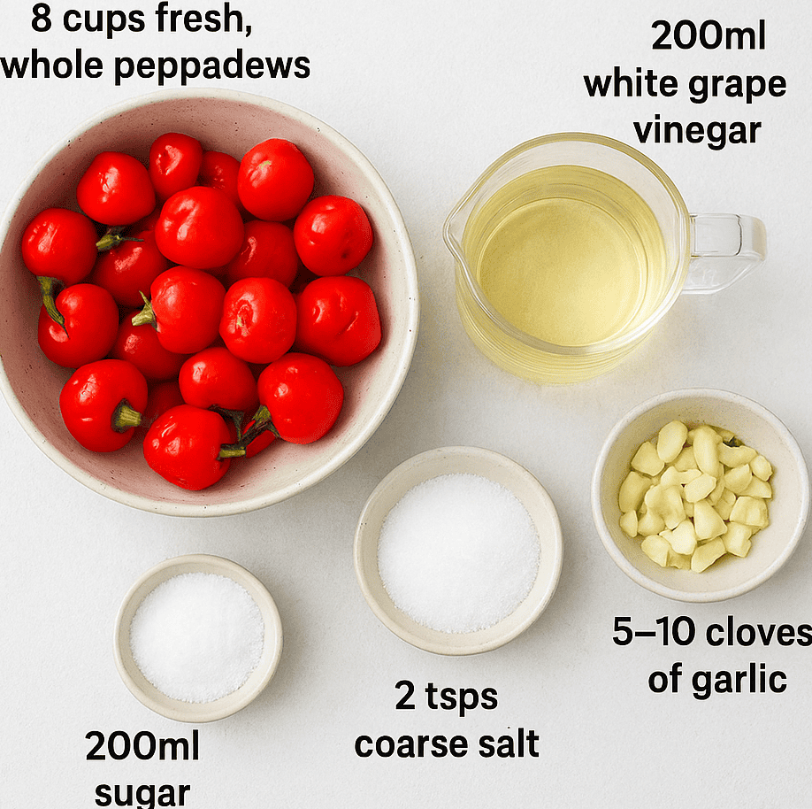 Easy Peppadew Chutney Ingredients