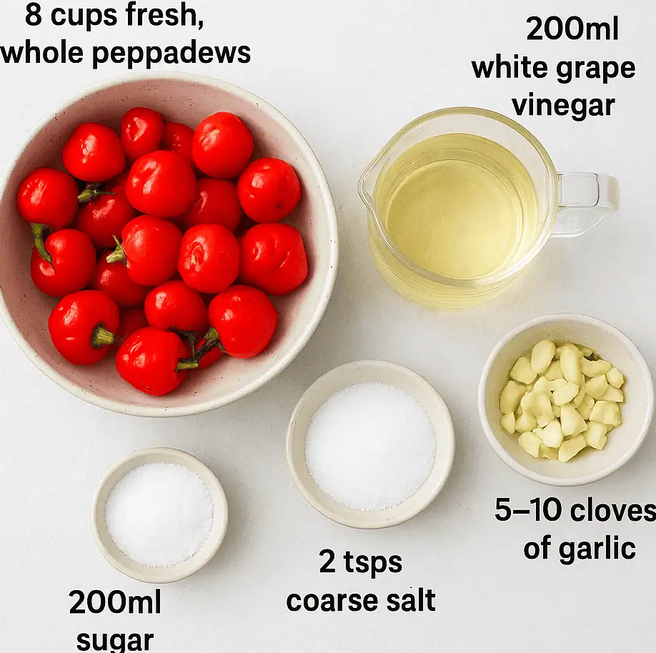 Easy Peppadew Chutney Ingredients